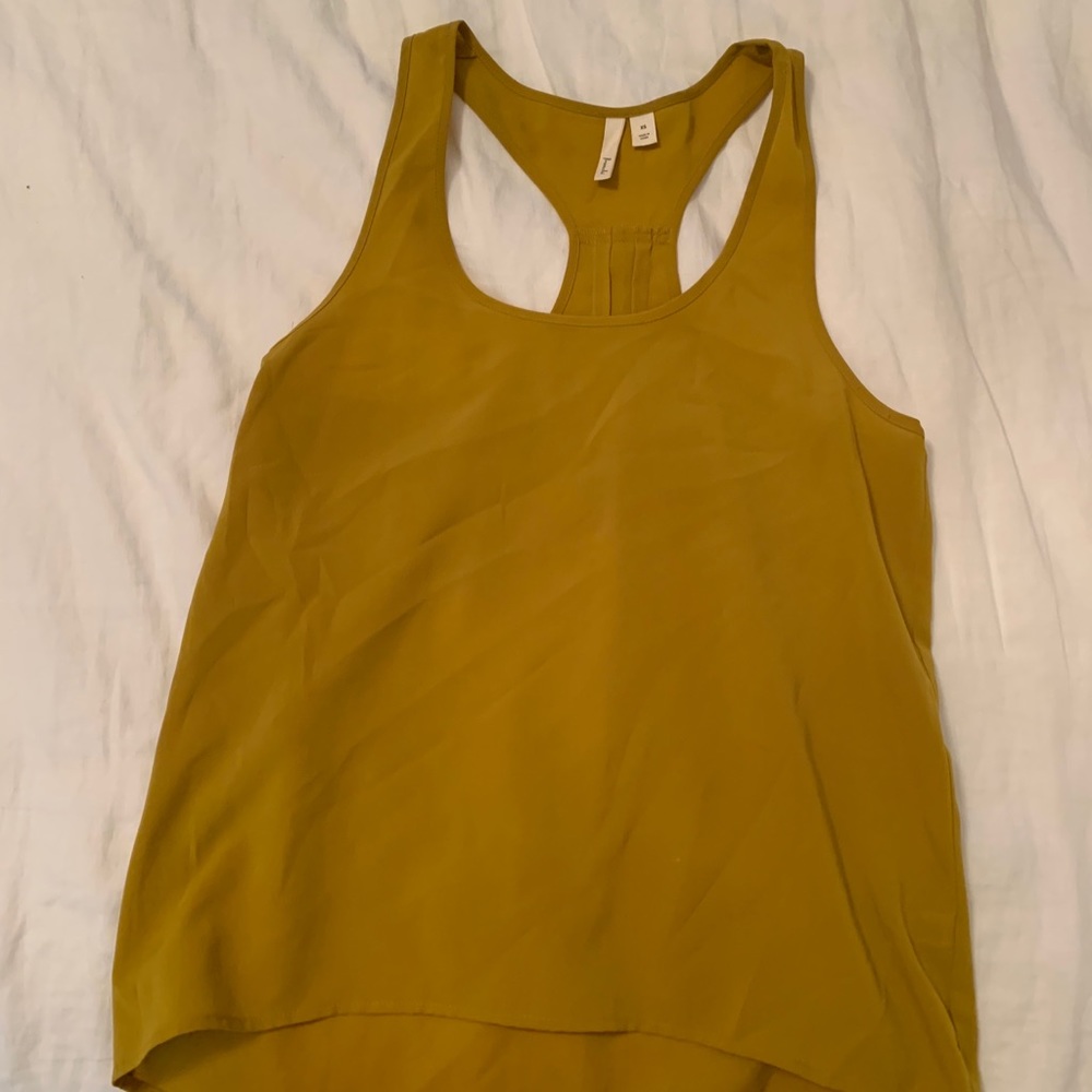 frenchi yellow tank top blouse